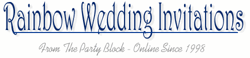 Rainbow Wedding Invitations